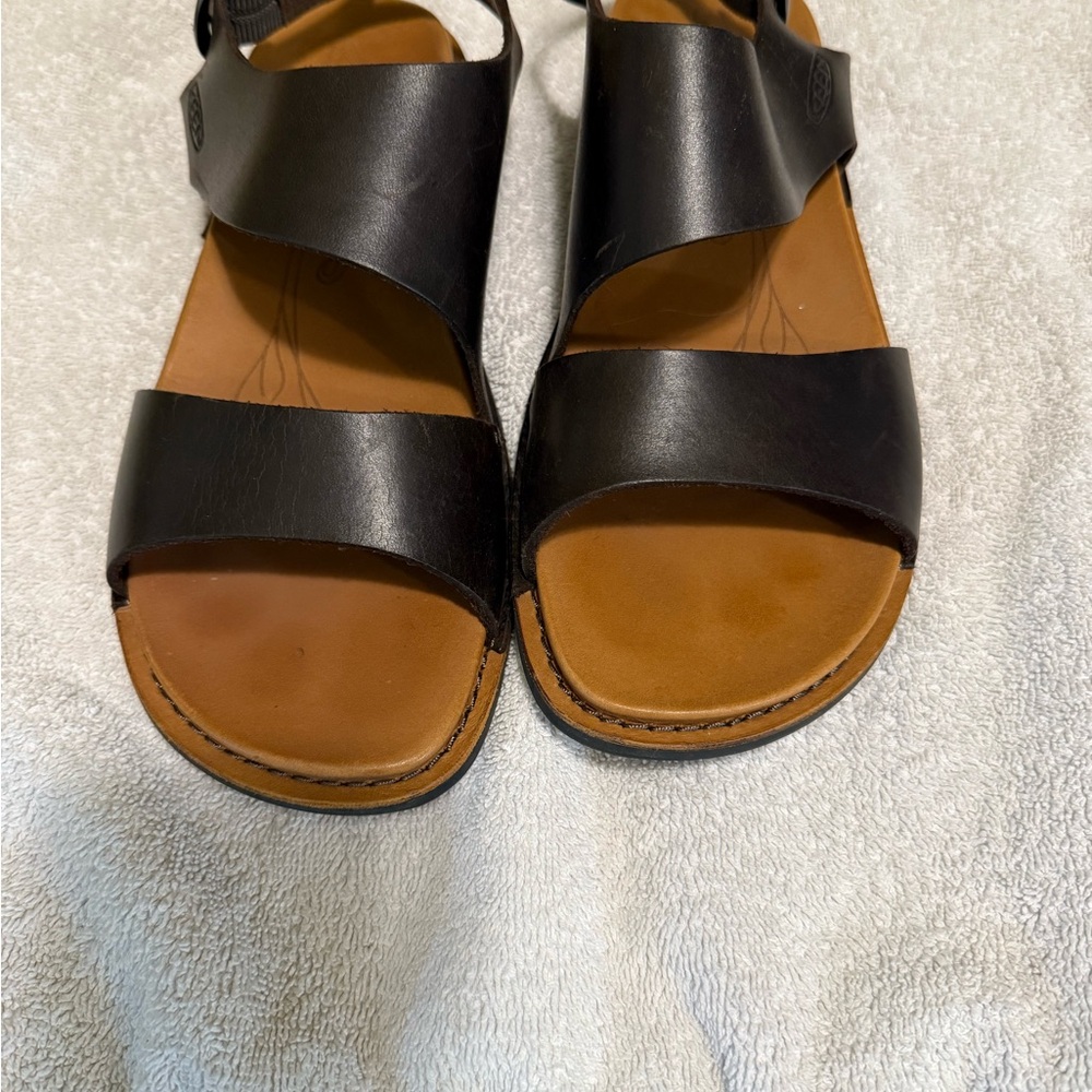 Keen Dark Brown Leather Sandals